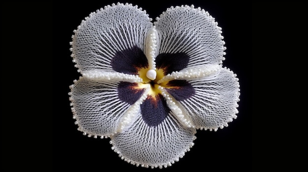 haftowane motywy kwiatowe